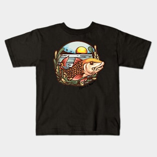 Marsh Gold - Fish Art Kids T-Shirt